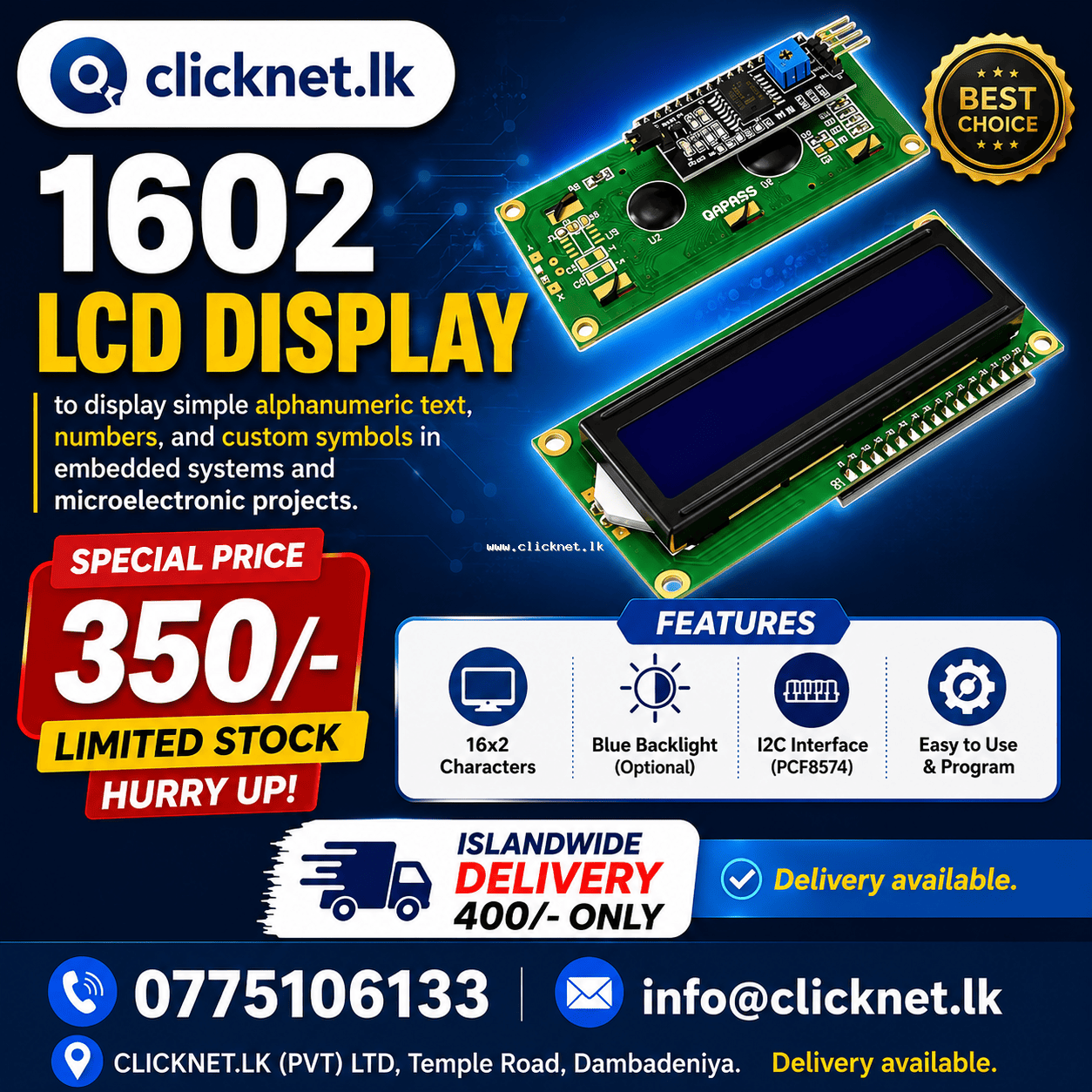 1602 LCD Display